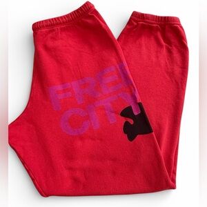 Free City Red Women's XS Sweatpants